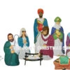 Blow Mold Life Size Christmas Nativity 10pc Set -Holiday Decorations apiwlhmpi 29708.1646091866