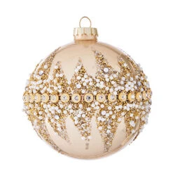 Raz 6" Gold Beaded Glass Christmas Ornament 4022874 11 Raz 6" Gold Beaded Glass Christmas Ornament 4022874 -Holiday Decorations apixmjsah 87808.1646091884