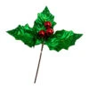 Kurt Adler 19" Large Green Holly Leaf With Red Berry Pick C0305 -Holiday Decorations c0305 11736.1678722653