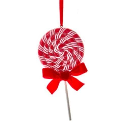 Kurt Adler 6.3" Set Of 2 Peppermint Stripe Lollipop Christmas Ornament D4099 -Holiday Decorations d4099b 19601.1677620129