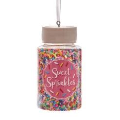 Kurt Adler 3.3" Set Of 2 Cookie Sprinkles Jar Christmas Ornament D4226 -Holiday Decorations d4226b 62784.1677690746
