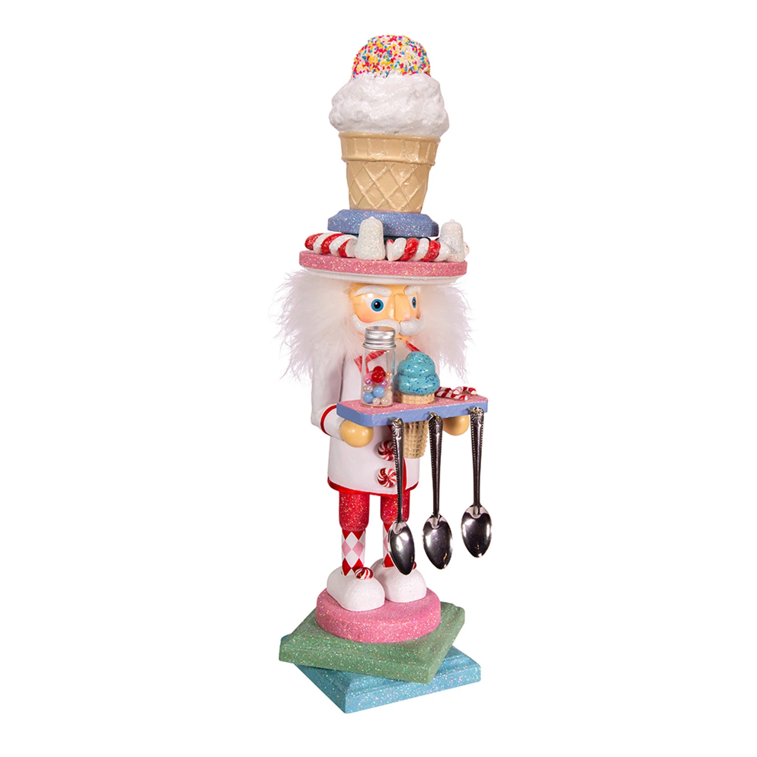 Kurt Adler 19" Hollywood Nutcrackers Ice Cream Nutcracker Christmas Figure HA0404 4 Kurt Adler 19" Hollywood Nutcrackers Ice Cream Nutcracker Christmas Figure HA0404 - Image 2