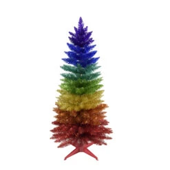 Kurt Adler 3' Or 4' Un-Lit Rainbow Foil Artificial Christmas Tree -Holiday Decorations tr2393 43437.1678131156