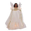 Kurt Adler 12" UL 10-Light African American Ivory And Gold Christmas Tree Topper UL2230 -Holiday Decorations ul2230 72900.1678392706